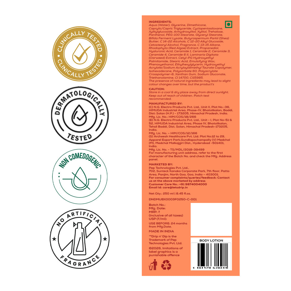 BIOME BALANCE BODY MILK LOTION Morning Bloom